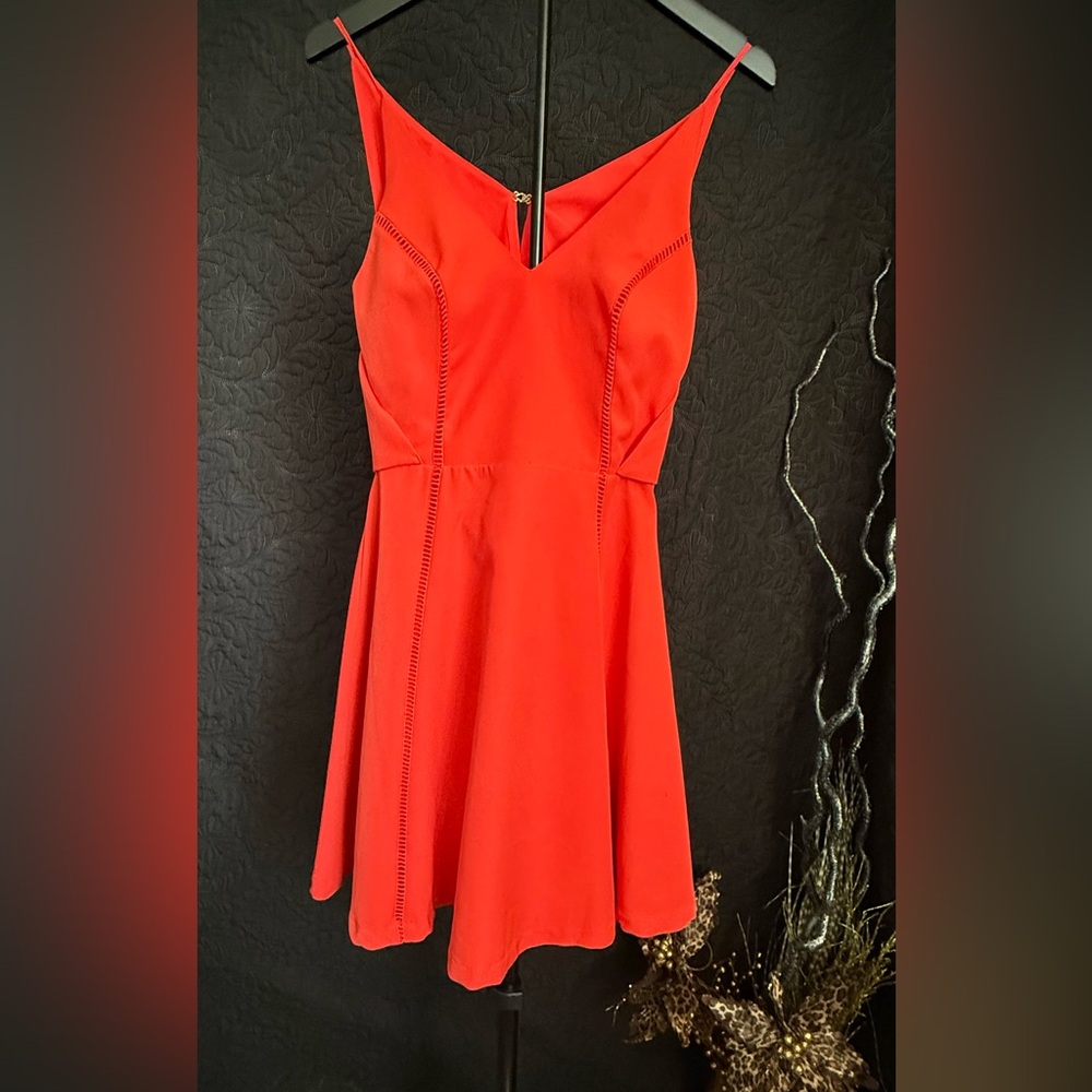 Vibrant Red Mini Dress by Adelyn Rae Women’s Size XS